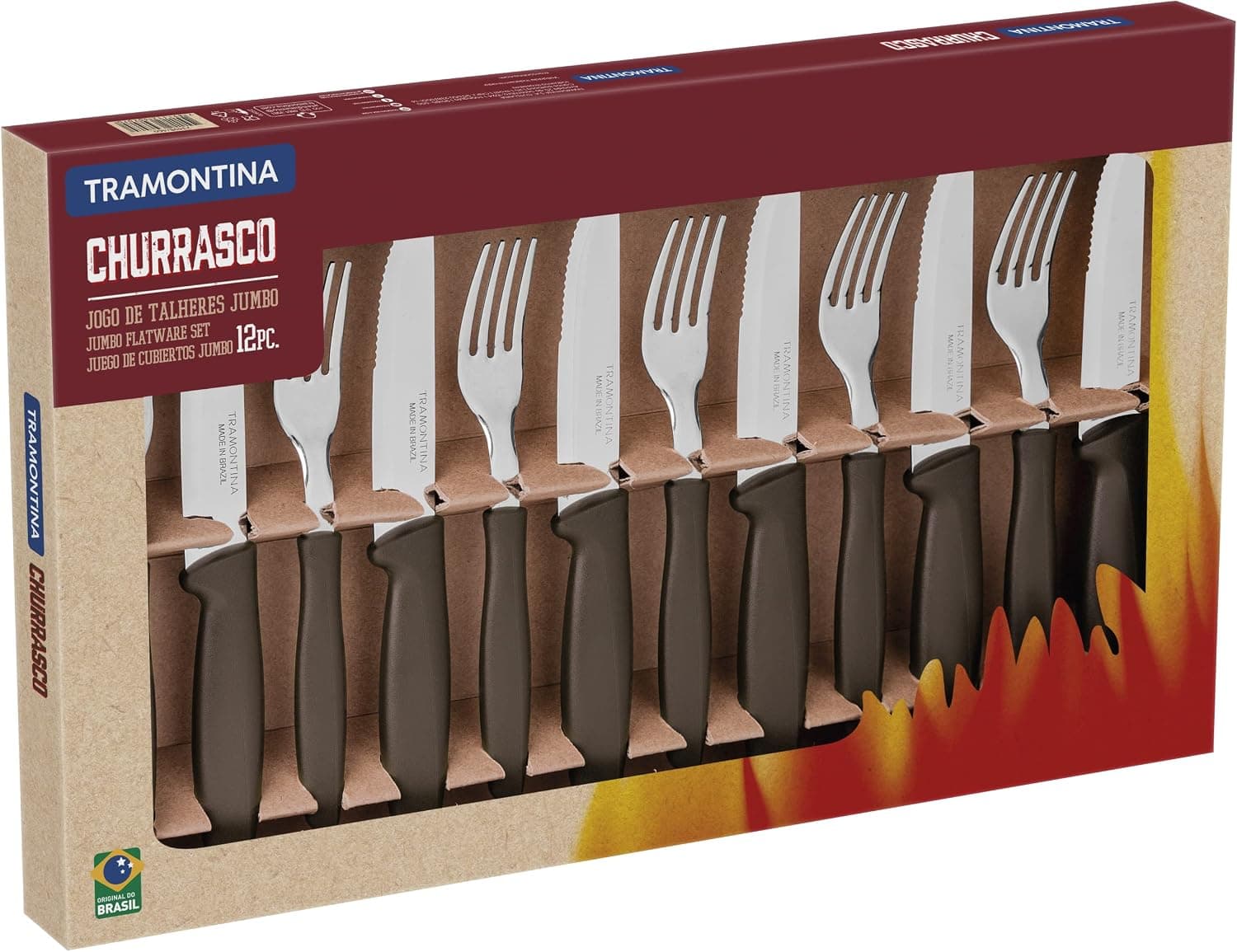 Kit Talheres para Churrasco Tramontina (12 peças)